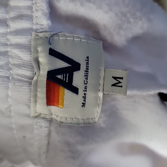 Aviator NAation LOGO EMBROIDERY LIGHT WEIGHT LOUNGER SHORT - WHITE - Picture 4 of 5